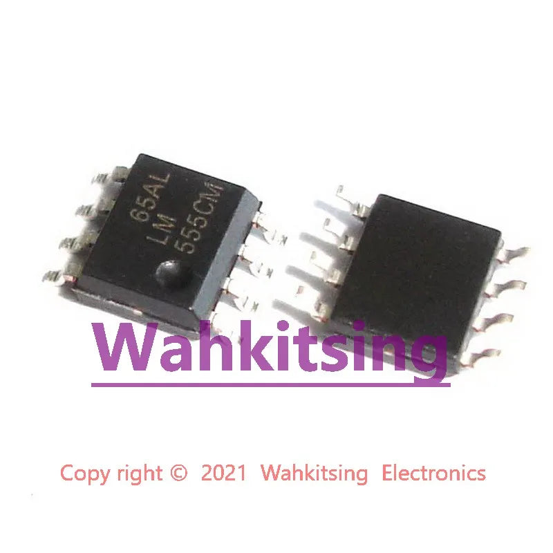 100 PCS LM555CM SOP-8 LM 555CM LM555 SMD Highly Stable 555 Timer 8-SOIC Chip IC