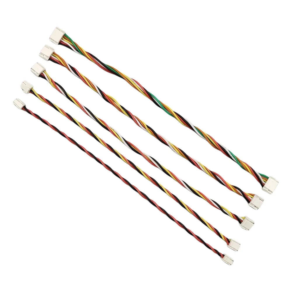 5pcs GH1.25 2P/3P/4P/5P-10 Pin JST GH 1.25 Single Double Head Connector with 150mm Soft Silicone Cables for Pixhawk Pixhack GPS