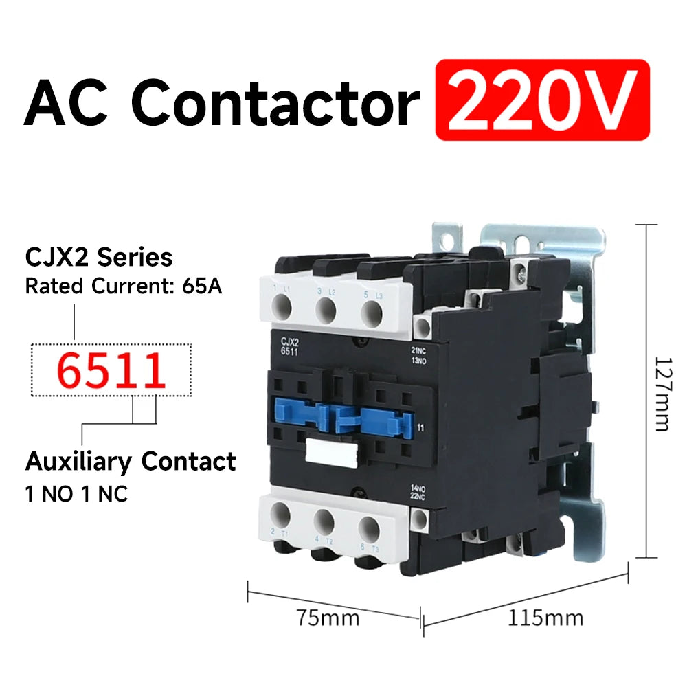 CJX2-3201 32A6511 Contact Relay 380V9511 220V AC Contactor 3210
