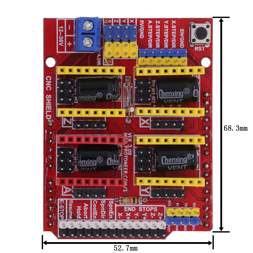 New CNC Shield V3 V4 Engraving Machine / 3D Printer / + A4988/DRV8825 Driver Expansion Board for Arduino DIY Kit