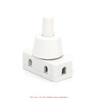 Mini Power Switches ON/OFF Push Button for Home Lamps Industrial Field AC250V 10A 2 Pins Latching Pressure