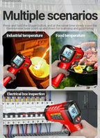 Infrared Thermometer ANENG Non-contact -50~600℃ Digital Laser Temperature Meter TH202 LCD Display Pyrometer Point Gun Tester