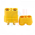 XT90NE-M with Fixed Base Male/Female Plug Charging Port XT90 Electric Vehicle Lithium Battery ESC Model Aircraft Connector