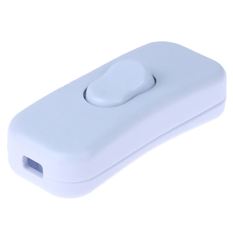 New 1Pc Light Switch AC 250V ON/OFF Table Desk Lamp Cord Toggle Rocker Switches Control For LED Lights Wiring Electric Switch