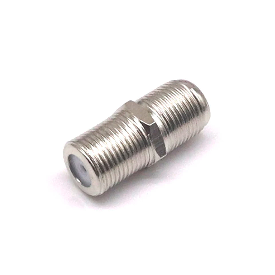 5pcs British F-head zinc alloy direct connection 90 degree elbow cable TV inch docking F tee four-way F-JKK