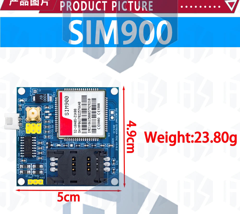 BS SIM900A SIM900 MINI V4.0 Wireless Data Transmission Module GSM GPRS Board Kit w/Antenna C83