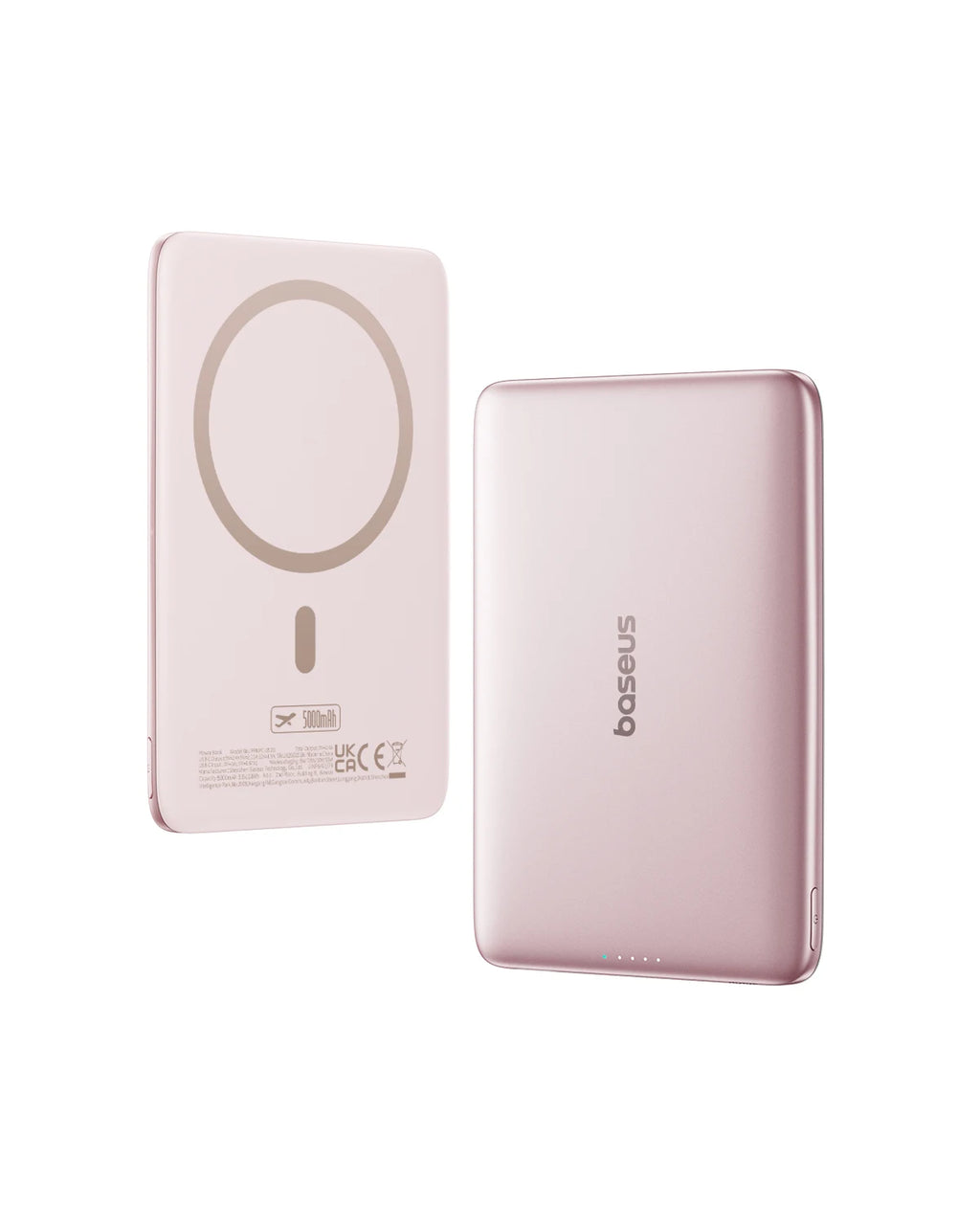 Baseus 5000mAh Magnetic Power Bank 15W Wireless 20W Wired Charging Thin Card-Sized Slim Portable Powerbank for iPhone 17 Samsung