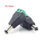 2/5/10pcs 12V DC BNC Male Female Connector Coax CAT5 Video Balun Adapter Plug For Led Strip Lights CCTV Camera Accessories B5