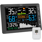 2025 Digital Thermometer Wireless Weather Station with 8.3'' Color Touchscreen 3-in-1 Thermo-hygrometer Sensor Dew Point Monitor