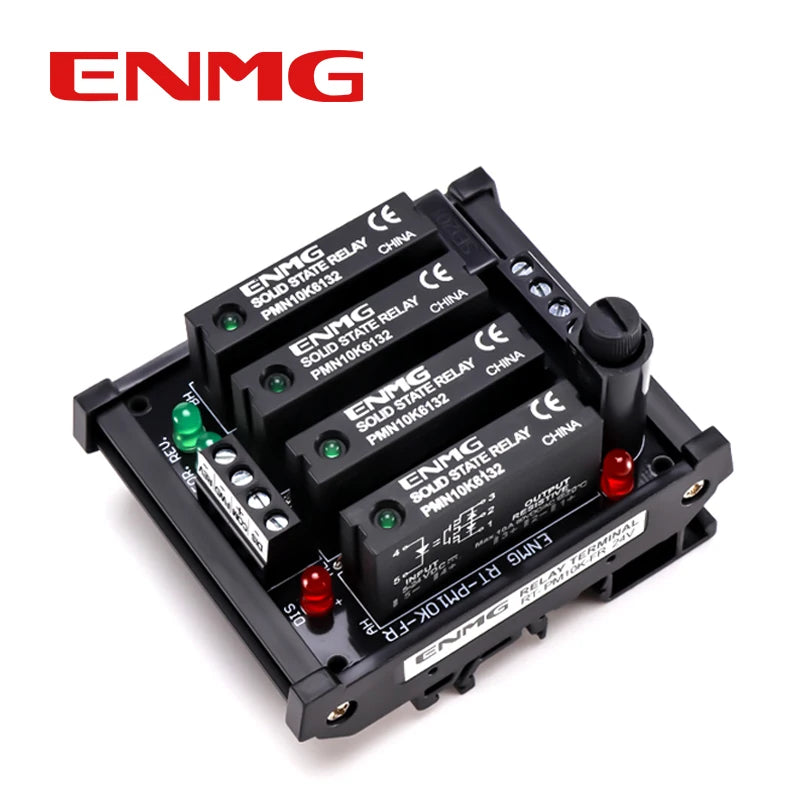 ENMG PLC Interface Module RT- PMN - Solid State Relay (SSR) Module for DC-Controlled AC Loads, DC Power Operated Flame Retardant