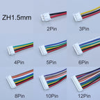 YanXi 10PCS SH1.0 1.25 ZH1.5 PH2.0 XH2.54 Connector Female Plug 2/3/4/5/6/8/9/10/12Pin With Cable Terminal Wire 10/20/30cm