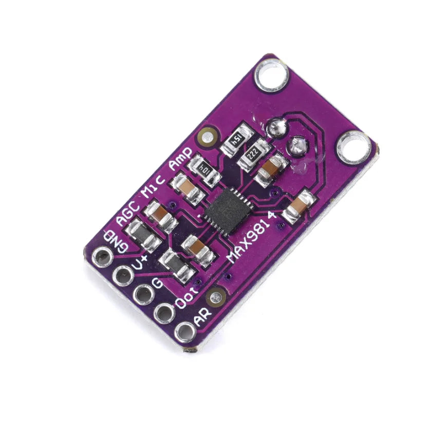 MAX9814 Microphone AGC Amplifier Board Module Auto Gain Control Attack for Arduino MAX4466 PCB Board Diy Kit
