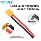 OMCH XT90 Male Female Plug Battery Connector With Silicone Flexible Wire 10AWG For RC Airplane Lipo Battery Drone Car