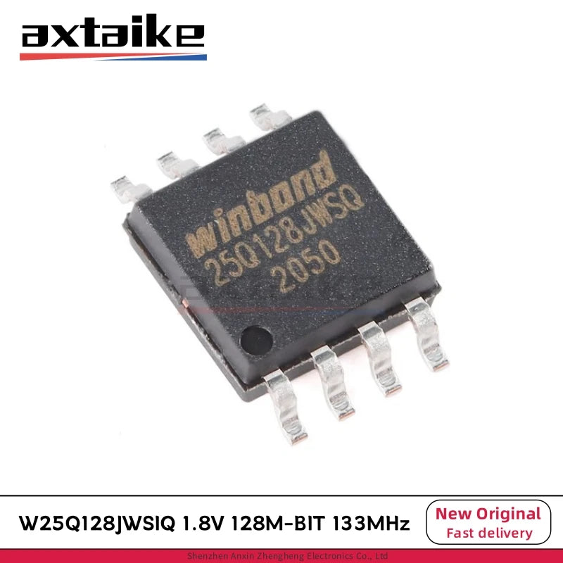 2/5/10PCS W25Q128JWSIQ 25Q128JWSQ SOP-8 1.8V 128M-BIT 133MHz W25Q128 SMD NOR FLASH Serial FLASH Memory With Dual Quad SPI IC