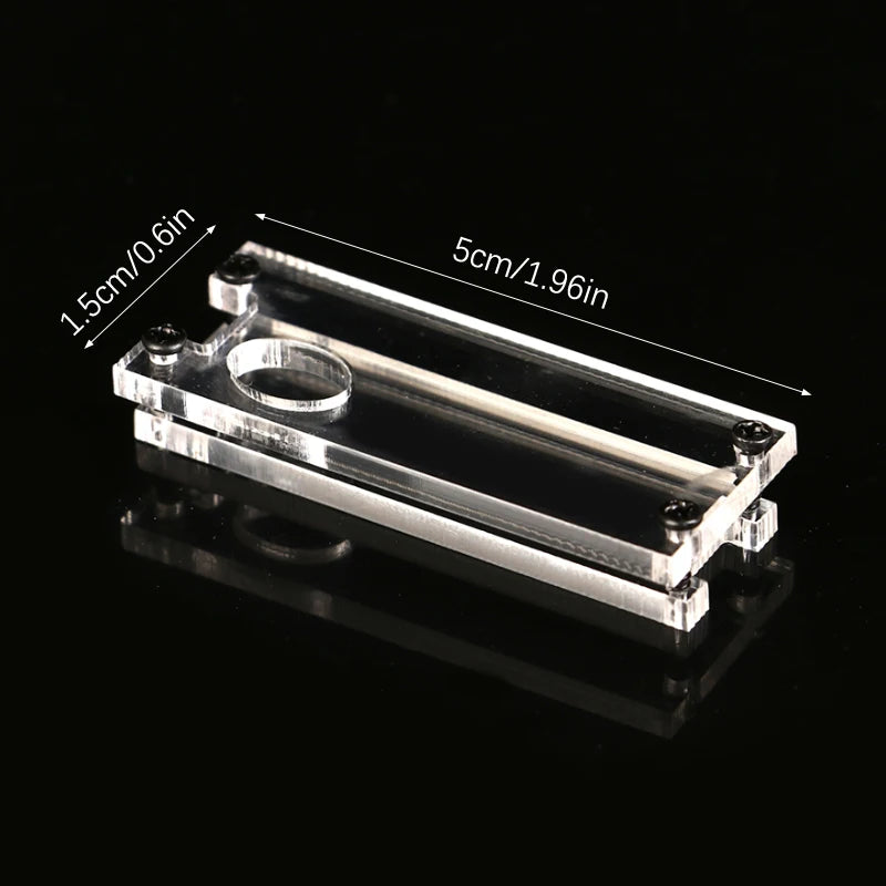 1Set Pi Pico Case Acrylic Hard Shell Transparent Protector Case Fixing Bracket with Screw for Raspbery Pi Pico Board