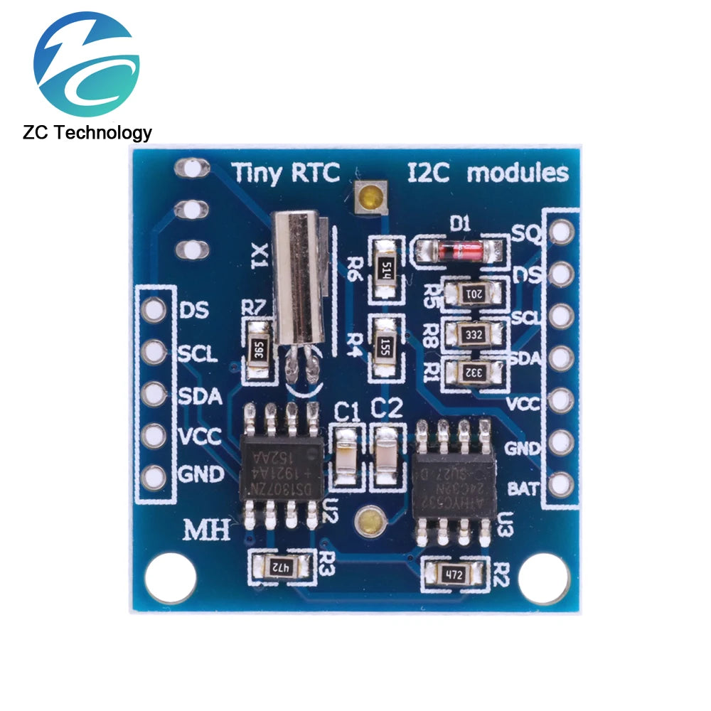 DS3231 AT24C32 IIC Module DS1302 Precision Clock Module DS1307 Memory module mini module Real Time 3.3V/5V For Raspberry Pi