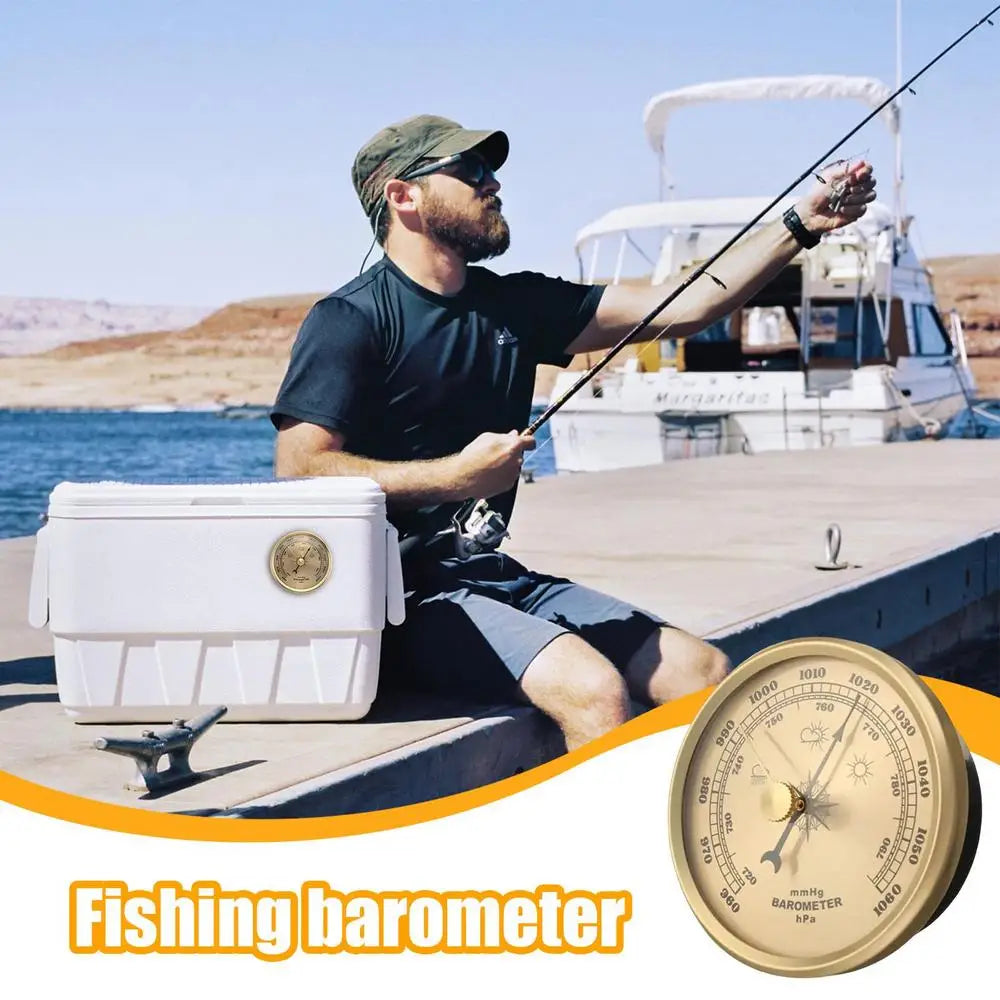 Barometric Pressure Gauge Weather Station for Garden Portable Barometer for Fishing Surfing Hiking Camping Boating Hunting