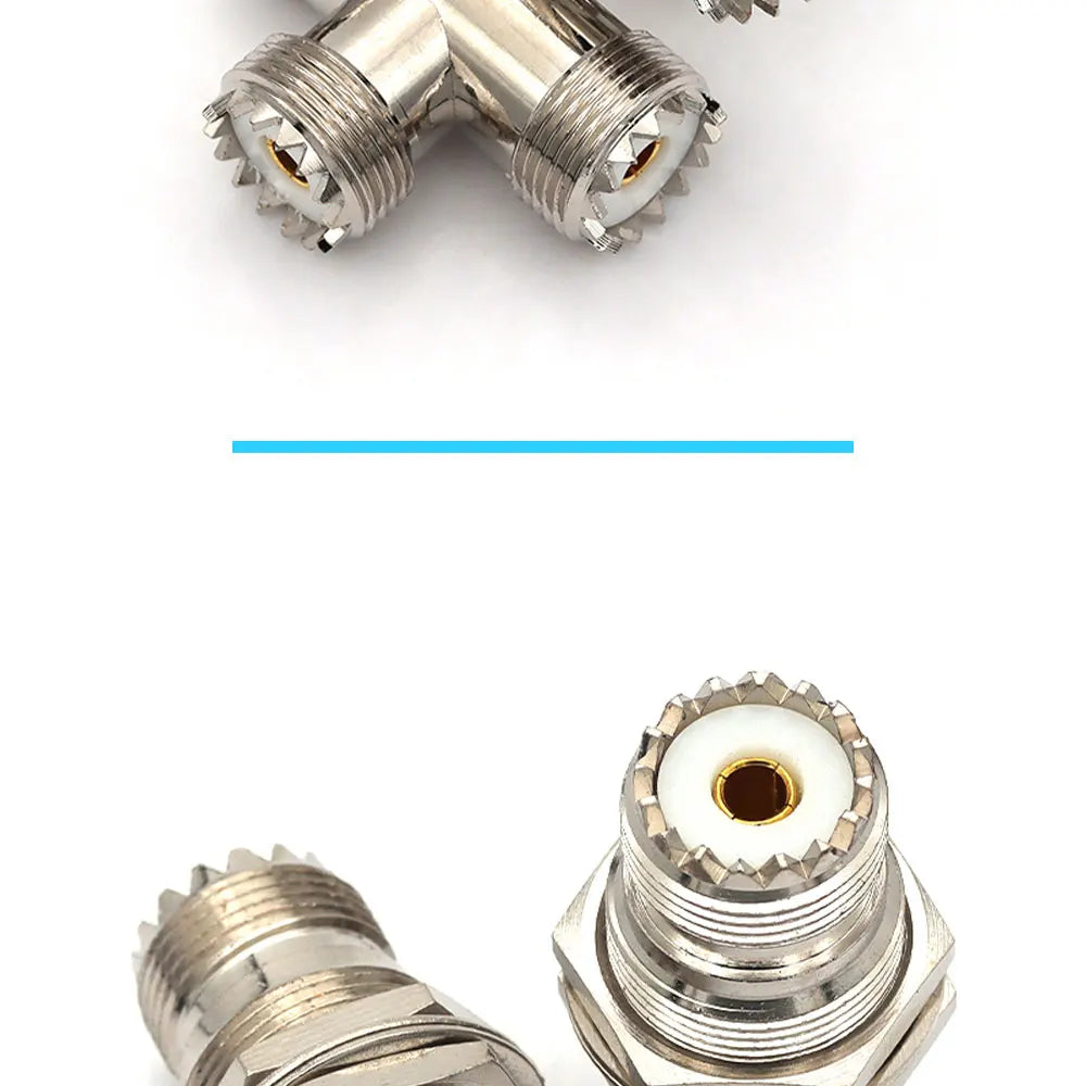1Pcs Adapter UHF PL259 SO239 to UHF / N Male Plug & Female Jack Straight & Right Angle & Flange & T Type RF Coaxial Connector