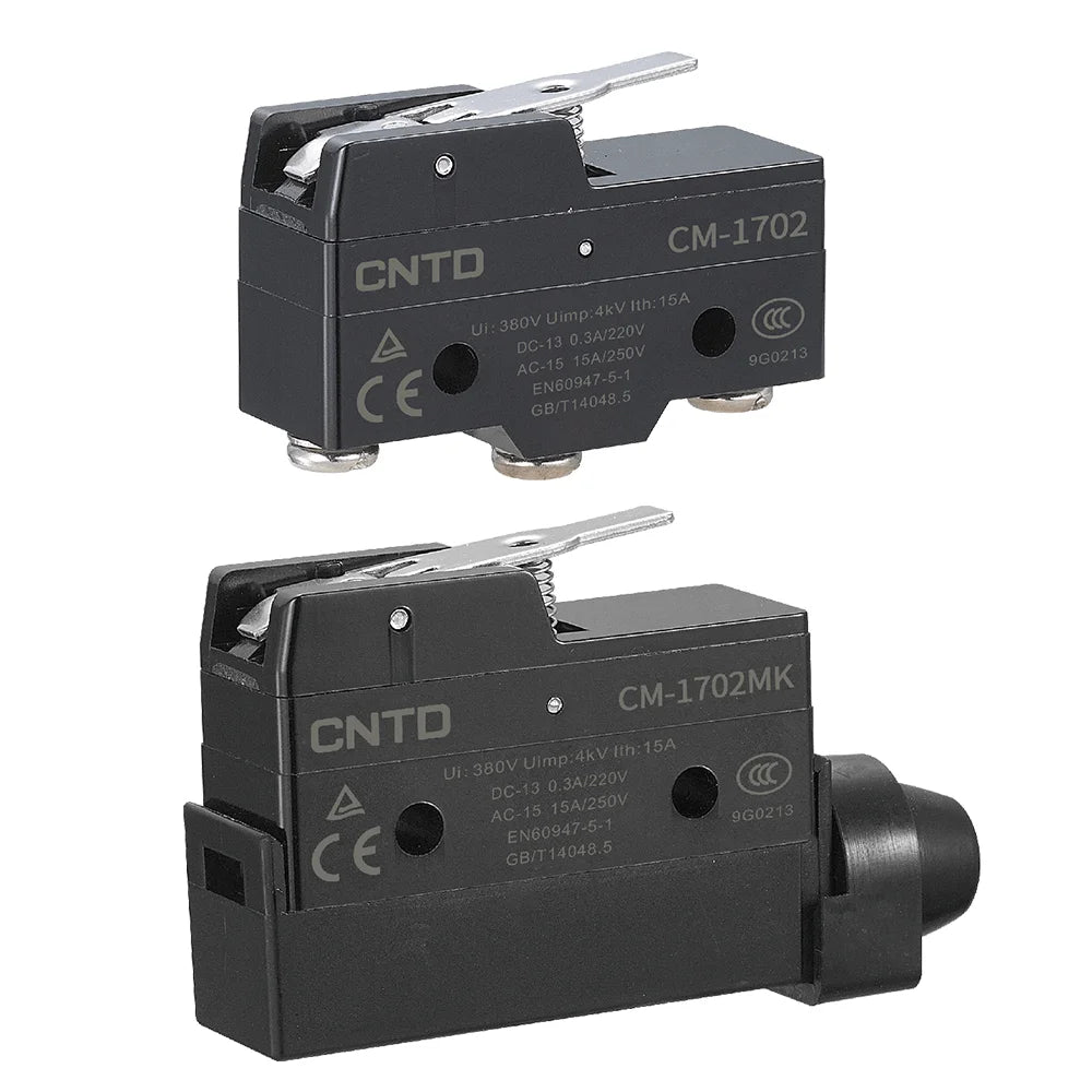 CNTD CM-1702 CM-1702K CM-1702N Micro Switch Limit Switch Travel Switch Self-Resetting Short lever Snap Action Electrical Control