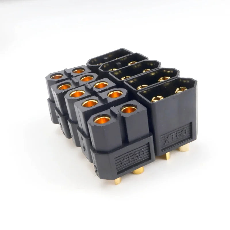 5 Pairs 10 Pcs XT60 Black Male Female Bullet Connectors XT30 XT90 Plug for RC Lipo Battery Drone Airplane Accessories Wholesale