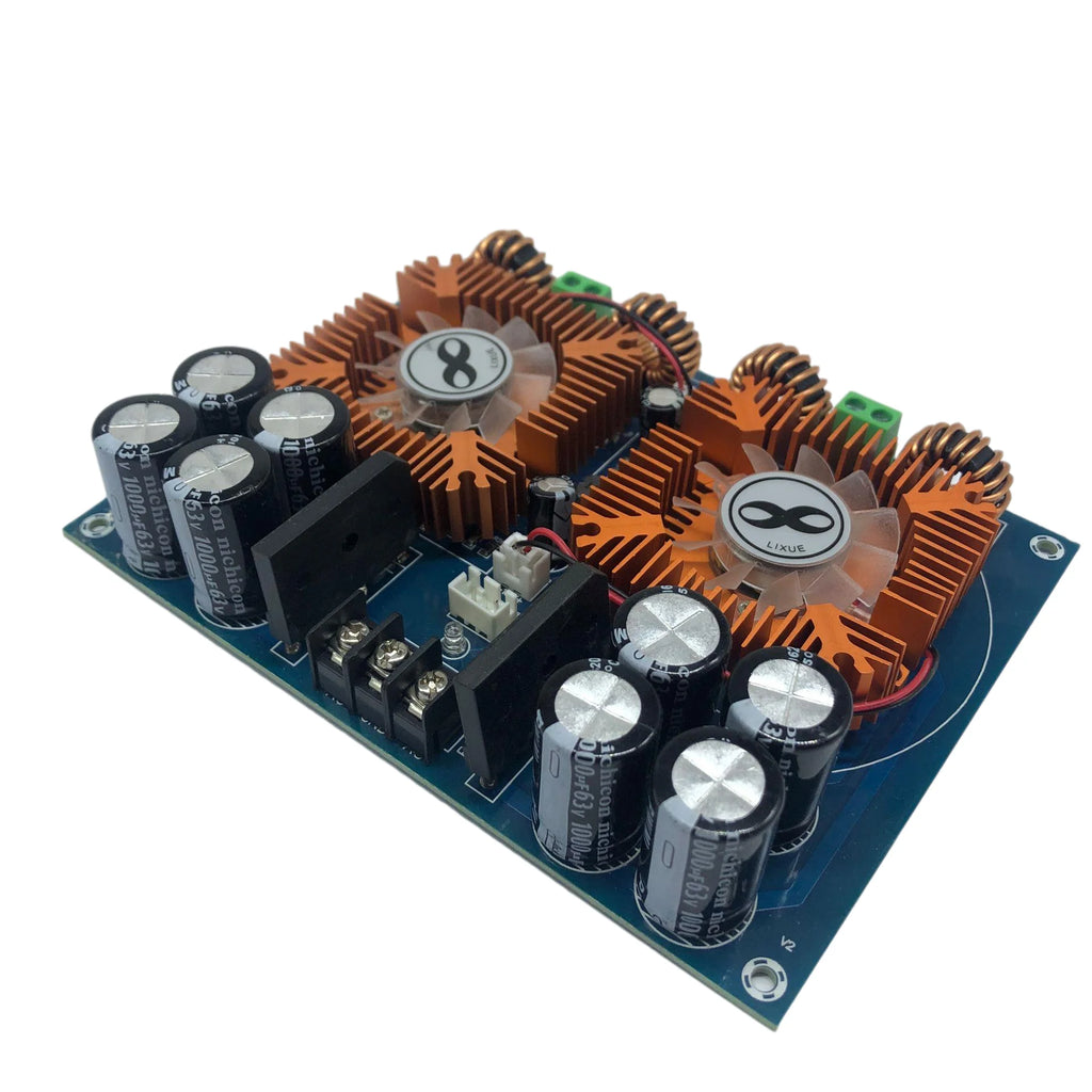 XH-M254 High Power TDA8954TH Dual Core Digital Power Amplifier Board Audio Amplifier Board with Fan 420W * 2