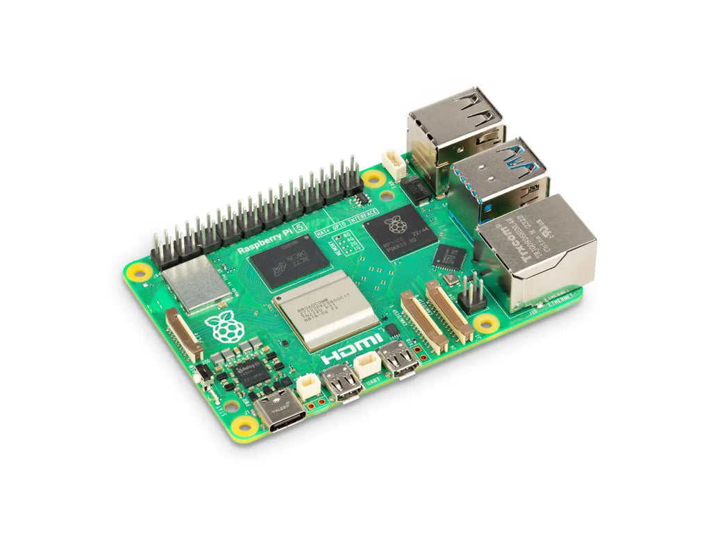 Raspberry Pi 5, Options for RAM, BCM2712 Processor, 2.4GHz Quad-Core 64-bit Arm Cortex-A76 CPU, Built Using RP1 I/O Controller D