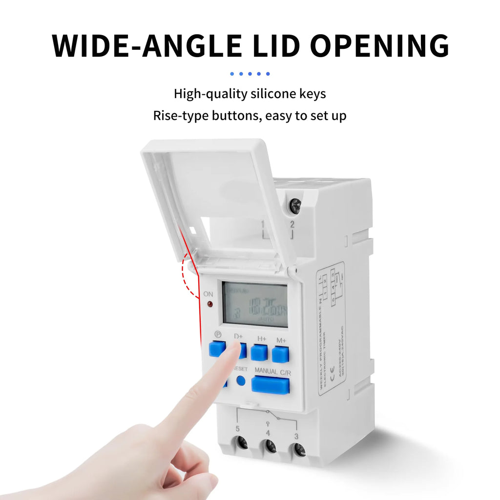 THC 15A /30A 220V Digital LCD Weekly Programmable Digital Timer Switch Time Relay