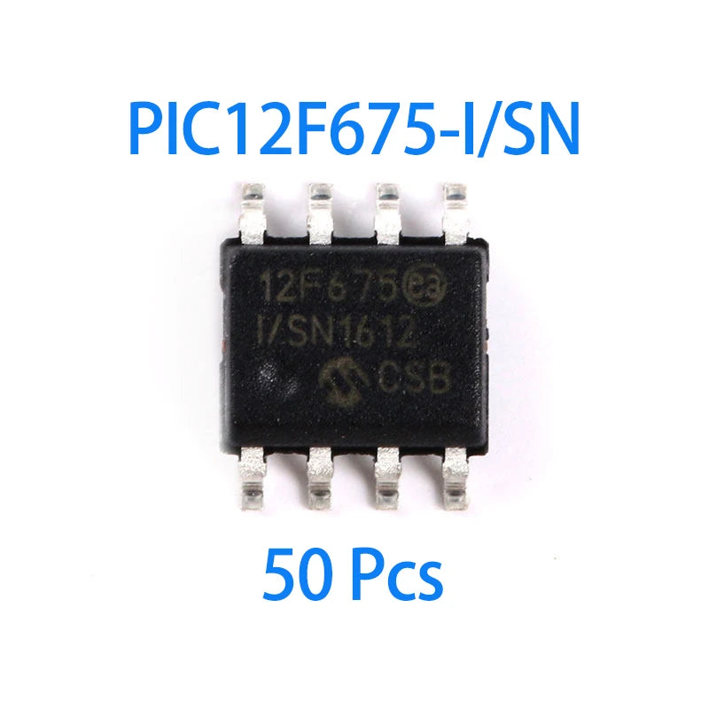 1~100Pcs PIC12F675-I/SN Sop8 Package 8 Bit Flash Memory Pic Microcontroller Integrated Circuit Chip For Electronic Diy Circuit