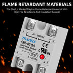 Single Phase Solid State Relay SSR-40DA SSR-25DA SSR-10DA DC To AC 3-32VDC Input 24-380VAC Output Solid State Relay