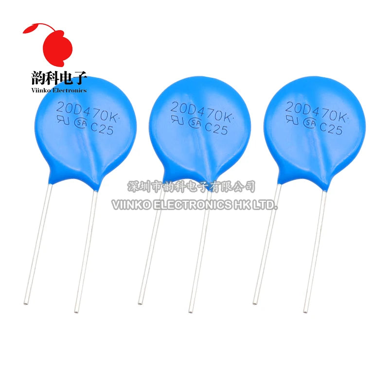 10PCS Varistor 05D 07D 10D 14D 20D 07D220K 07D391K 7D431K 7D471K 10D471K 10D101K 10D330K 10D471K 14D471K 14D220K 20D431K 20D471K