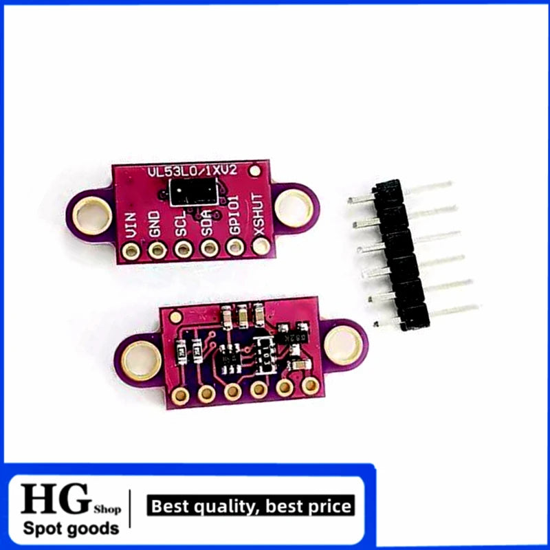10PCS VL53L0X Time-of-Flight (ToF) Laser Ranging Sensor Breakout 940nm GY-VL53L0X V1/V2 Laser Distance Module I2C IIC GY-530