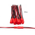 10 Pairs 22 AWG JST Plug Connector 2 Pin Male Female Plug Connector Cable Wire for LED Lamp Strip RC Toys Battery Adapter 10cm