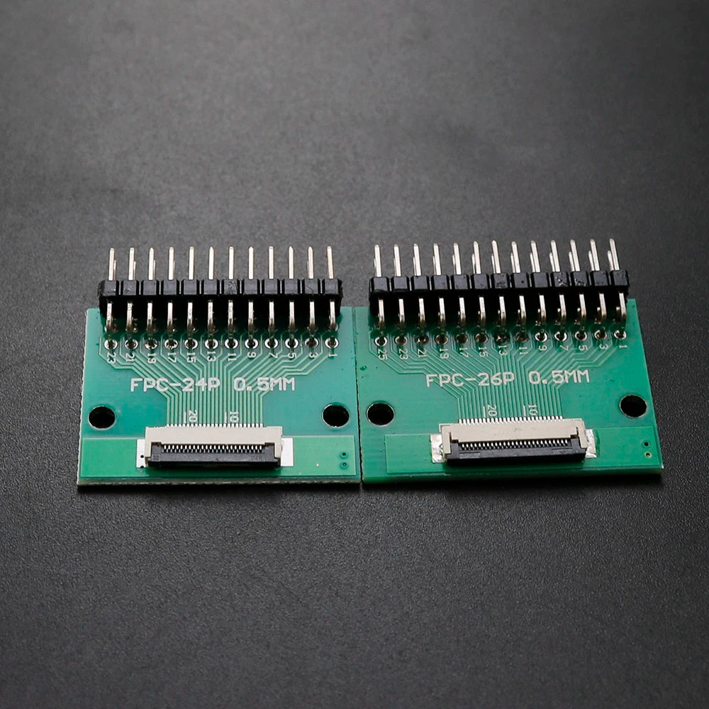 1PC FPC/FFC Adapter Board 0.5mm To 2.54mm Connector Double Row Straight Needle 4/6/8/10/12/14/15/16/18/20/22/24/26/30/34/36 Pin