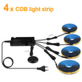 12V Acoustic Wall Panel Decor Lamp More Covert Dimmable Black PCB COB Light Strip With Touch Swtich,For TV Cabinet Backlight