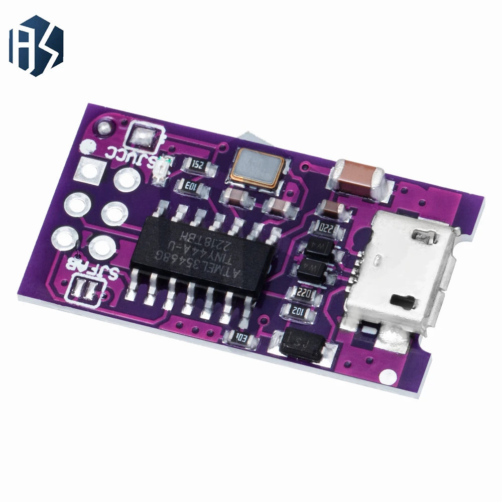 Micro USB Tiny AVR ISP ATtiny44 ATTiny45 ATTiny85 USBTinyISP Programmer Module  IDE Bootloader ISP Microcontroller 5V