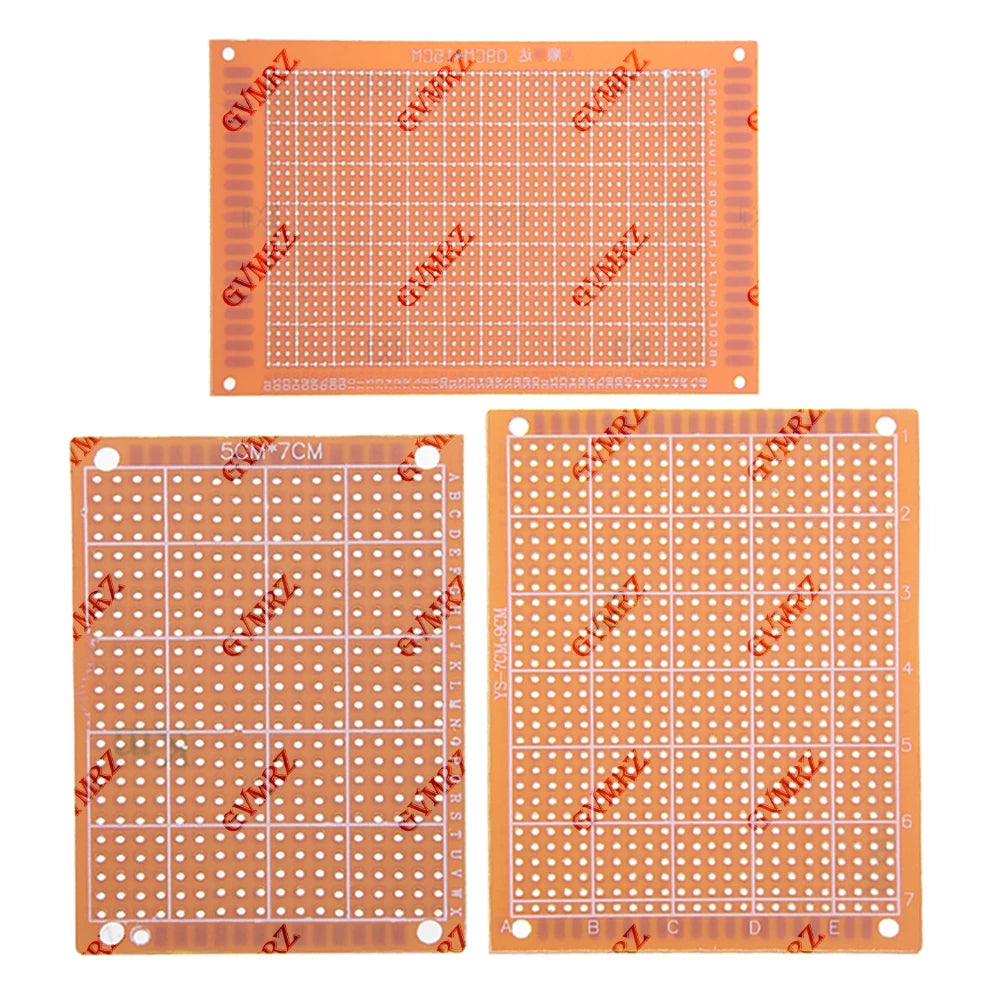 5x7CM/7x9CM/9x15CM Phenolic PCB Prototype Board Universal Through Hole Perfboard for DIY Electronic Projects