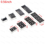 5Pcs LED Digital Tube Display 0.28/0.36/0.4/0.56/0.8-Inch 1/2/3/4-Bit 7 Segment Common Cathode/Anode Red/White/Yellow/Green/Blue