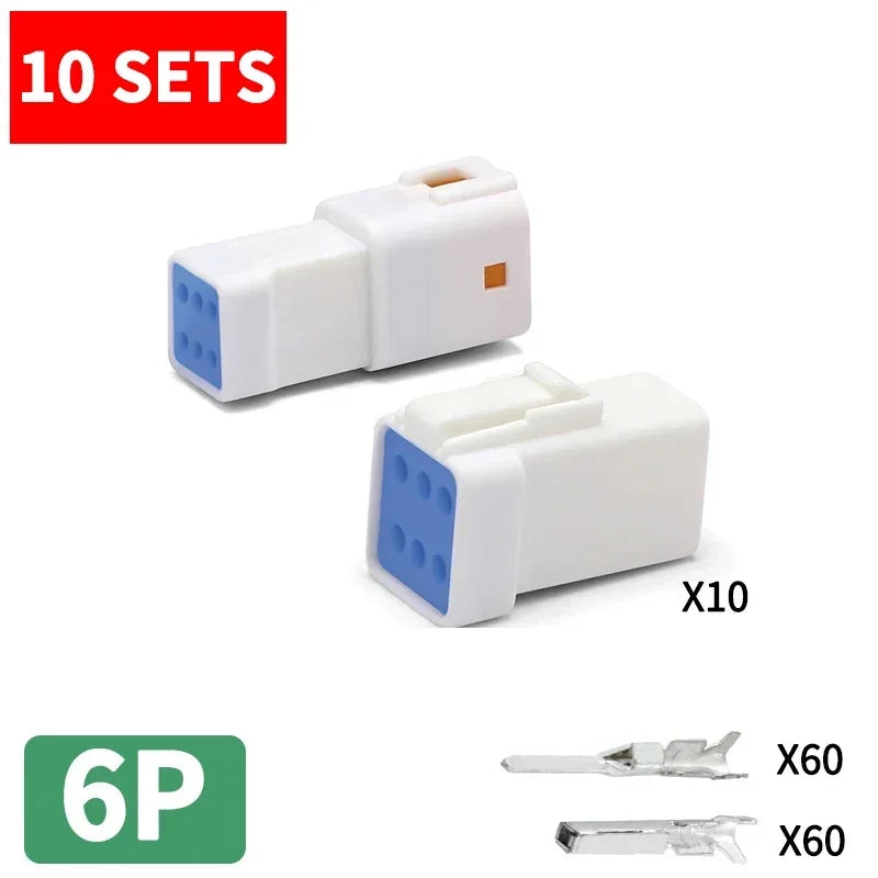 10 sets JST JWPF LED Automotive Wiring Harness 04T-JWPF-VSLE JST 03R JST-02T 02R 06T 08T  Light Strip Motorcycle Connector