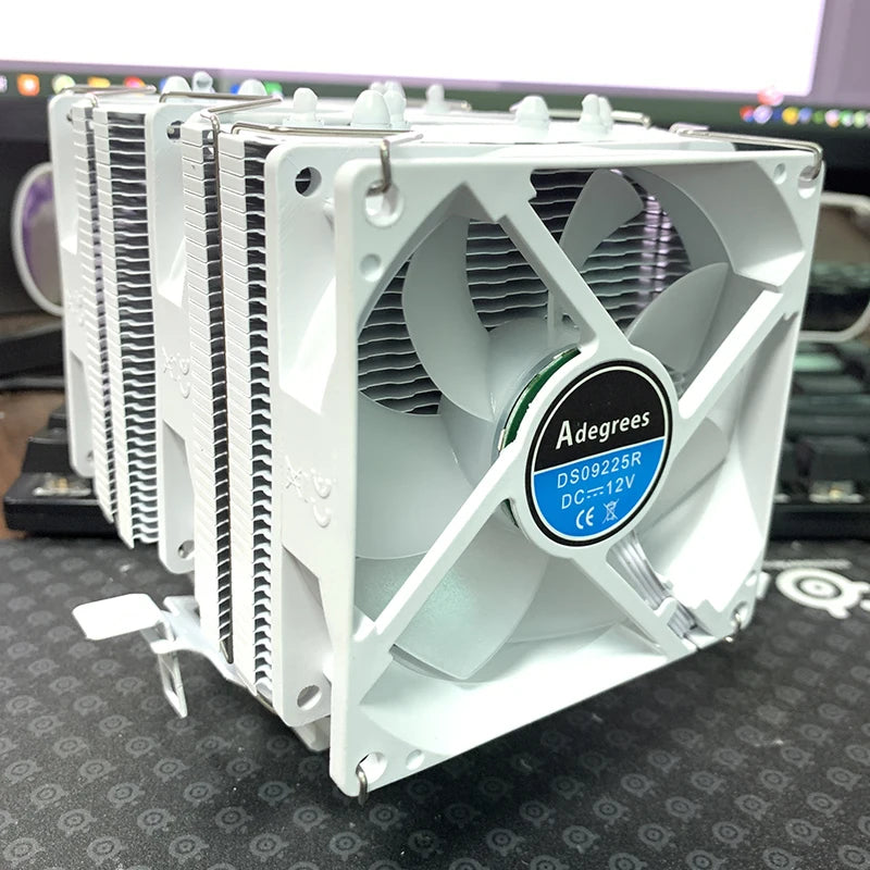 6 Heat Pipes CPU Air Cooler 4Pin PWM PC Procesor Tower Cooler for Intel LGA 1700 1200 1150 1151 1155 2011 X79 X99 1366 AM5 AM4