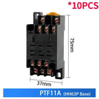 10PCS Miniature Control Relays Small Intermediate Relay AC 12V DC 24V AC220 HH52P HH53P HH54P HH62P HH63P HH64P MY2P MY2NJ