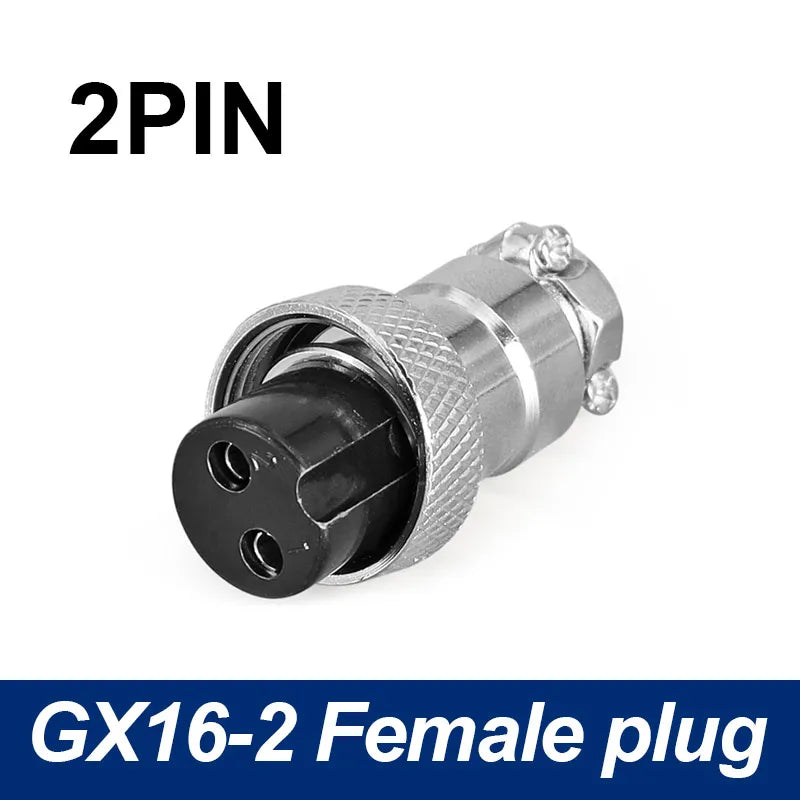 5/8' Female Male Plug GX16 Circular Connector 2Pin3pin4pin 5pin6pin7pin8pin9pin10pin Diameter 16mm L73 RS765 DF16 M16