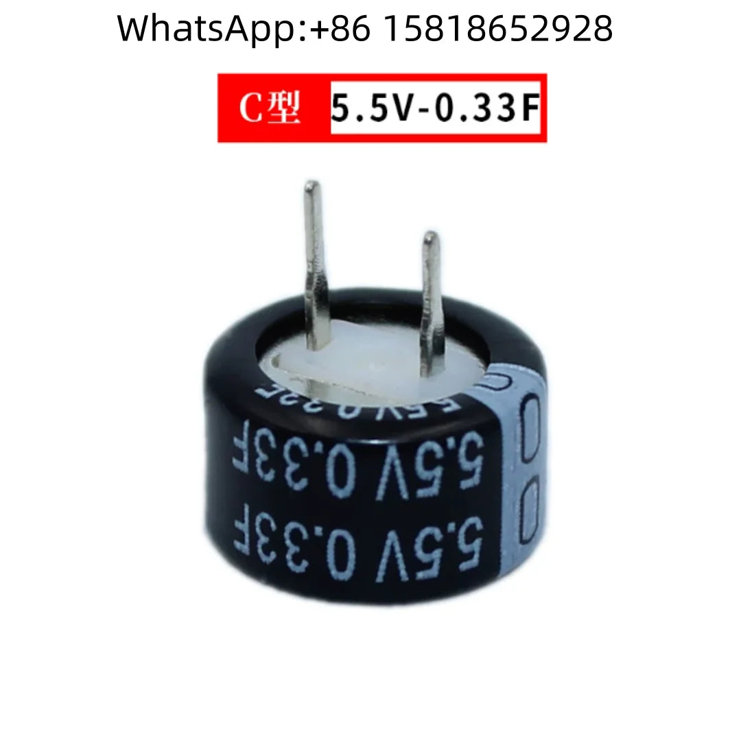 4pcs Super Capacitors V.H.C Type 5.5V 0.1F, 5.5V 0.22F, 5.5V 0.33F, 5.5V 0.47F, 5.5V 1.0F, 5.5V 1.5F, 5.5V 2.5F, 5.5V 5.0F, 5.5V