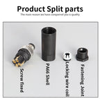 M8 Sensor Connector Screw Connection Metal A Code 3pin/4pin Non-welding 5pin 6pin 8pin Weld IP68 Straight Waterproof Connectors