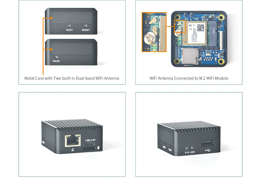 NanoPi Zero 2 Super Tiny Fast GigE Computer Rockchip RK3528A Development Boards ARM Mali-450 GPU Quad-core ARM Cortex-A53
