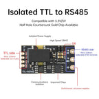Isolated TTL to RS485 Converter Module 3.3V/5V, Auto Direction Switching, High-Speed 2Mbps for UART Serial Communication