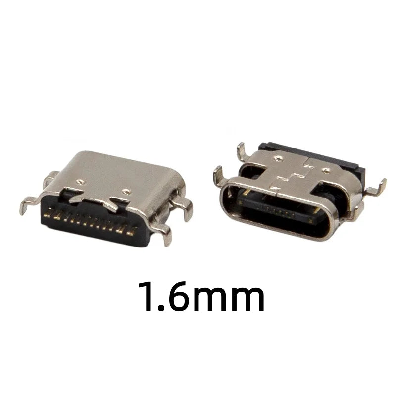 USB 3.1 Type C 12Pin 16Pin Female Socket PCB Solder Connector High Current Fast Charging Port Jack SMD SMT DIY Type-C Adapter