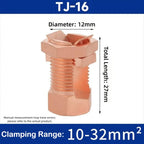 Electrical Equipment TJ Series Split Bolt Connector Sturdy Durable Copper Split Bolt Screw Terminal