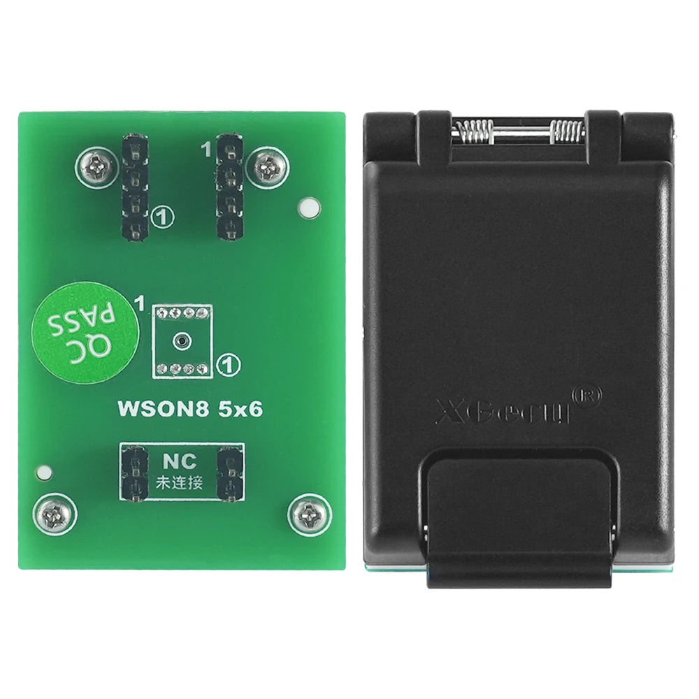 XGecu QFN8 WSON8 DFN8 5*6/6*8 IC Socket Universal Adapter for SPI NAND NOR Flash MLF8 MLP8 SON8 with High-end Spring Probe