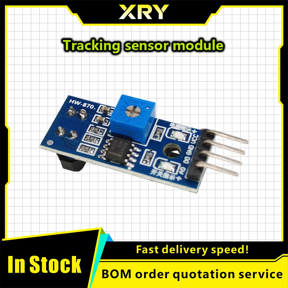 XRY TCRT5000 Infrared Reflective IR Photoelectric Sensor Switch 3.3V-5V Barrier Line Track Sensor Module Diy Kit