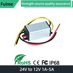24V to 12V 5A 60W Converter Step Down 24V 12V 2A 24W Waterproof Module DC DC 1A-5A Buck Model Converter